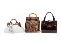 Three Designer Bags: One Kleinberg Sherrill, One Anthony Luciano, and One Revillon