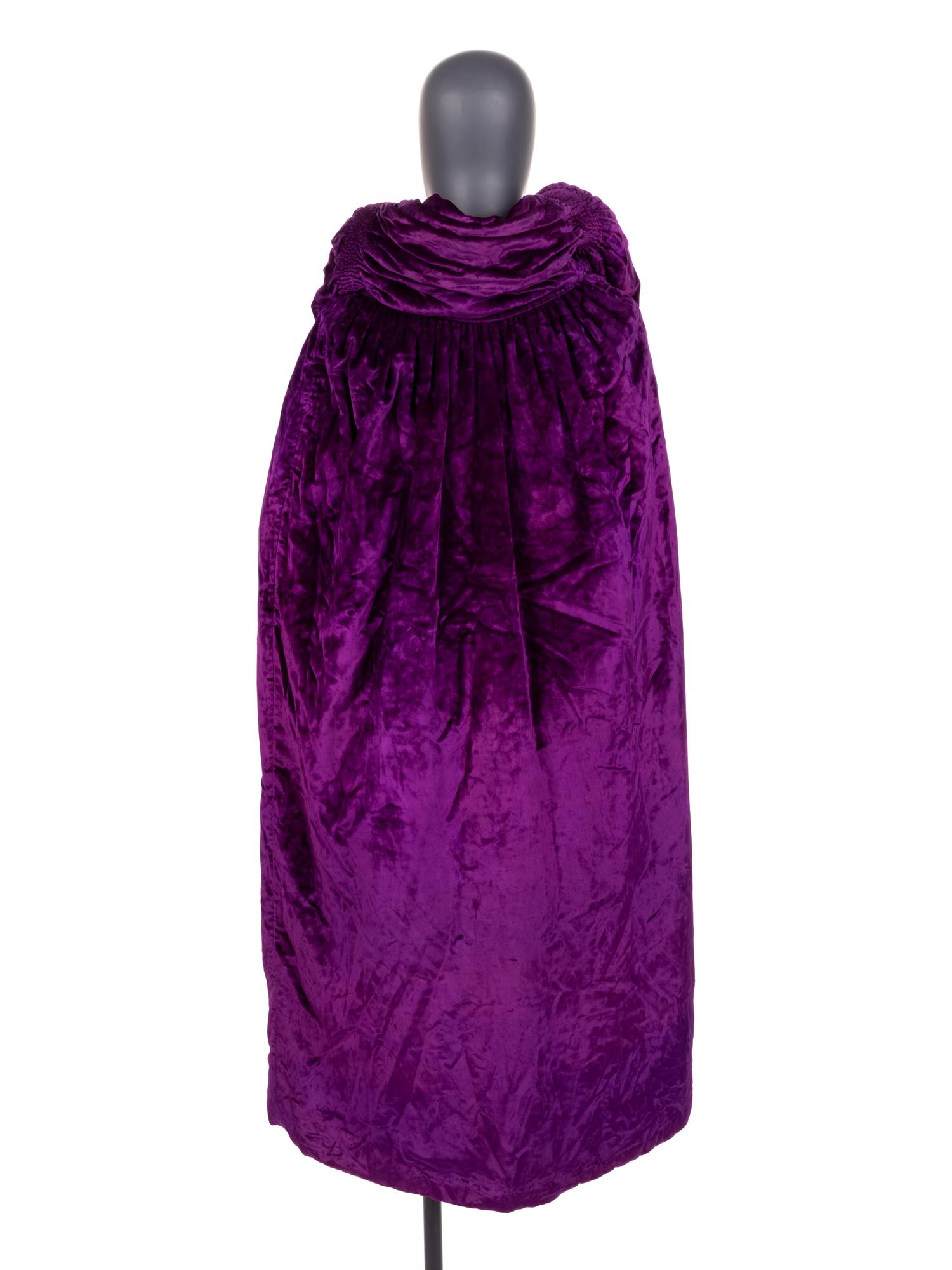 Velvet with Silver Thread Lamé Cape, 1920s