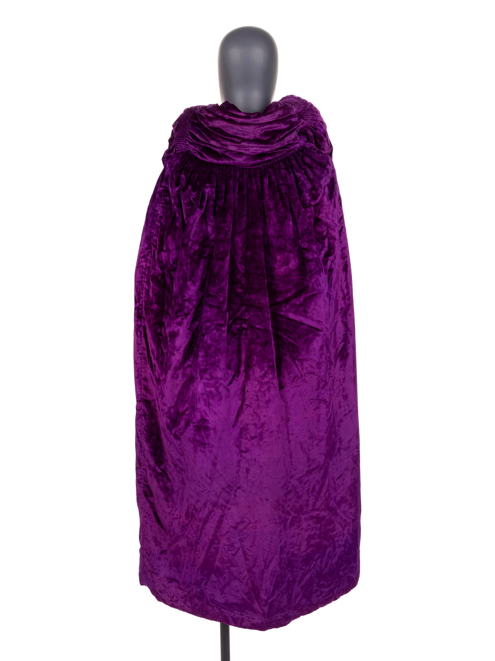 Velvet with Silver Thread Lamé Cape, 1920s