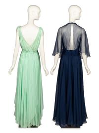 Evelyn Byrnes: Two 1970's Chiffon Gowns