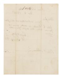 LINCOLN, Abraham (1809-1865). Autograph letter signed ("A. Lincoln P.M.") as Postmaster, to Blair & Rives. New Salem, Illinois, 3 November 1835.