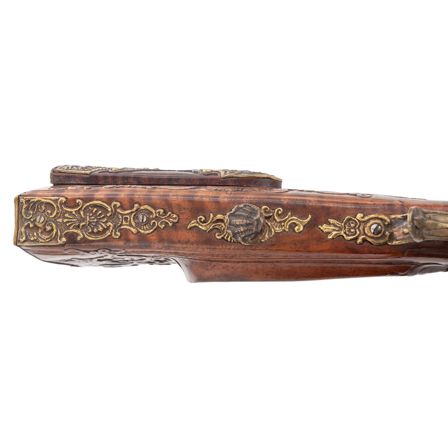 Contemporary Flintlock Jaeger Rifle in the Style of J. Hauer