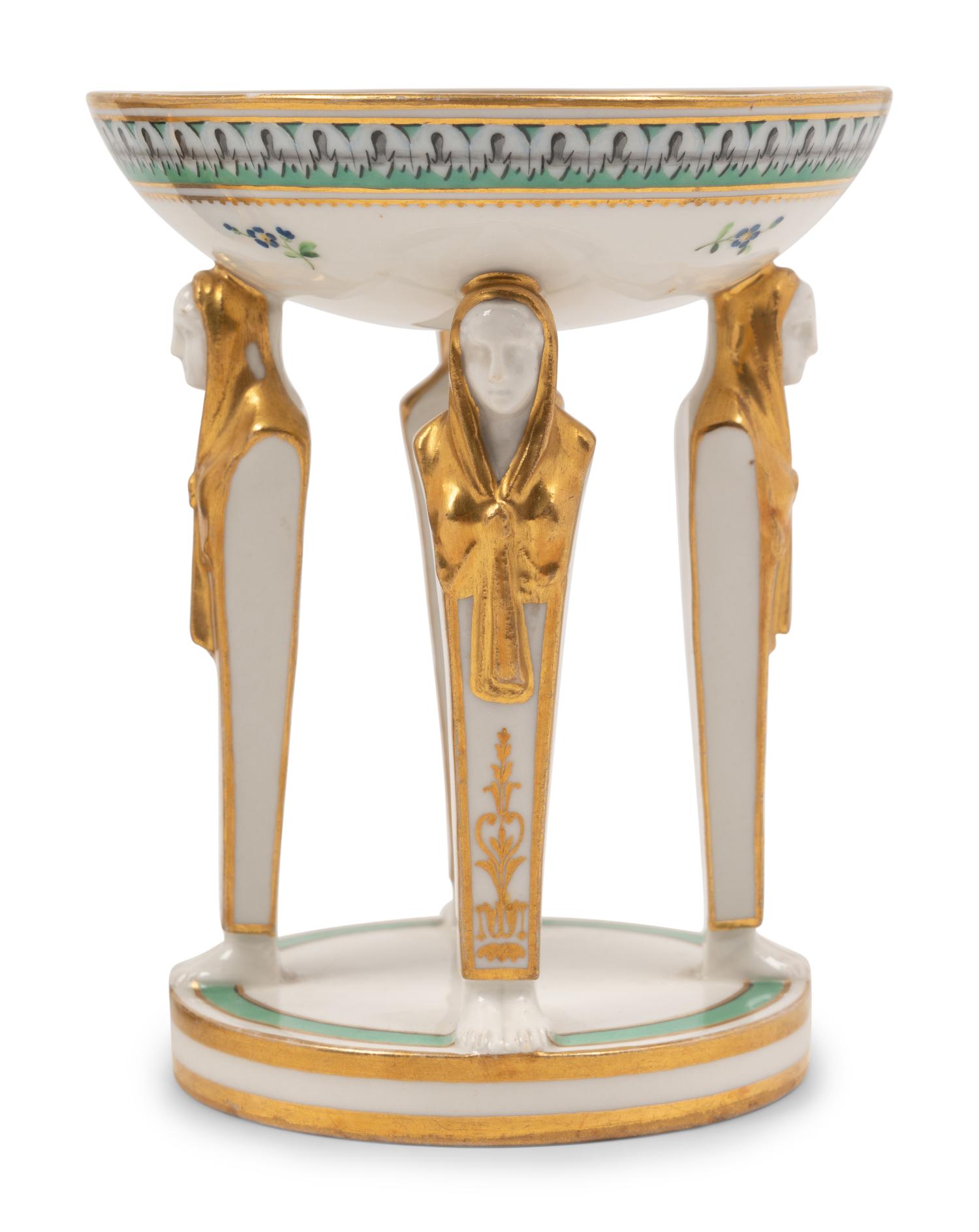 Three Continental Porcelain Articles