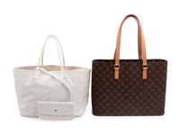 Two Designer Tote Bags: One Louis Vuitton, One Goyard