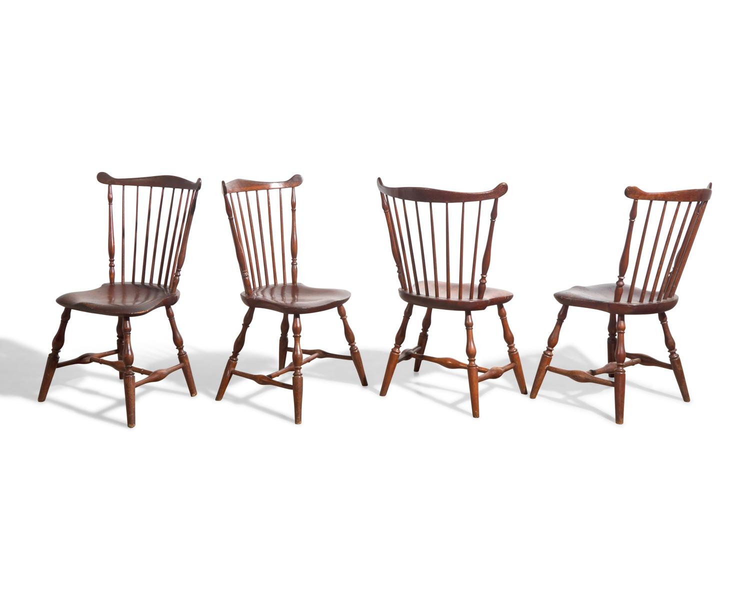 A Set of Four Comb-Back Windsor Side Chairs