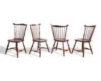 A Set of Four Comb-Back Windsor Side Chairs
