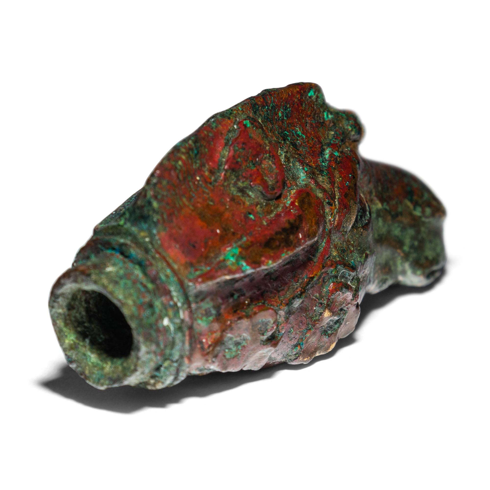 A Roman Bronze Mule Head Protome
