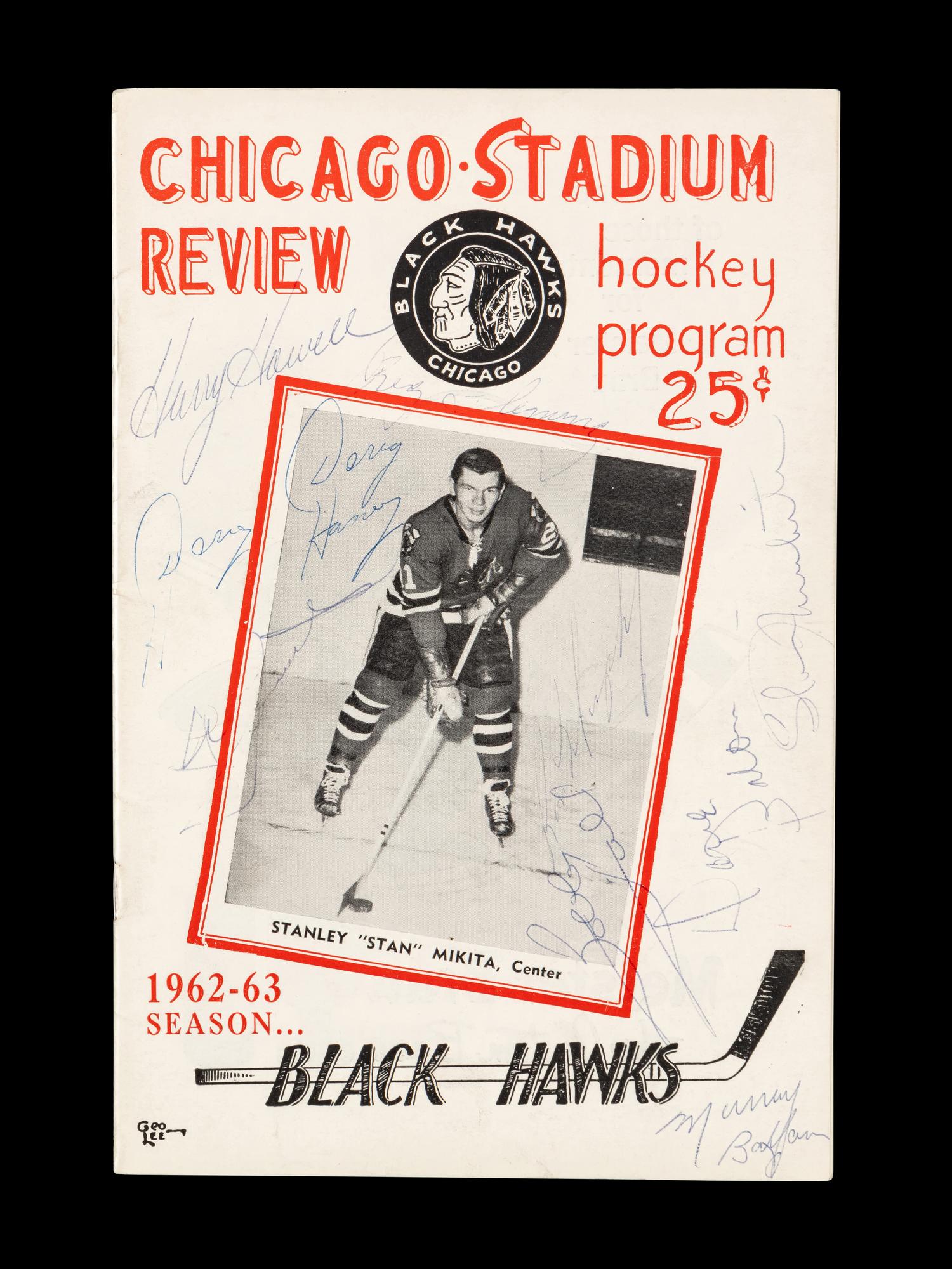 A 1962-63 Chicago Blackhawks and New York Rangers Signed Yearbook Program (Beckett Authentication Services)