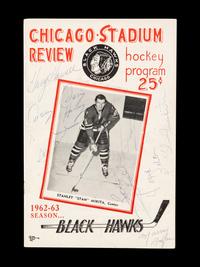 A 1962-63 Chicago Blackhawks and New York Rangers Signed Yearbook Program (Beckett Authentication Services)