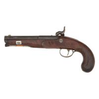 Percussion Coat Pistol by J Hapgood of Massachusetts