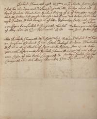 [Colonial America] Rishworth, Edward. Group of 3 Autograph Legal Documents, signed