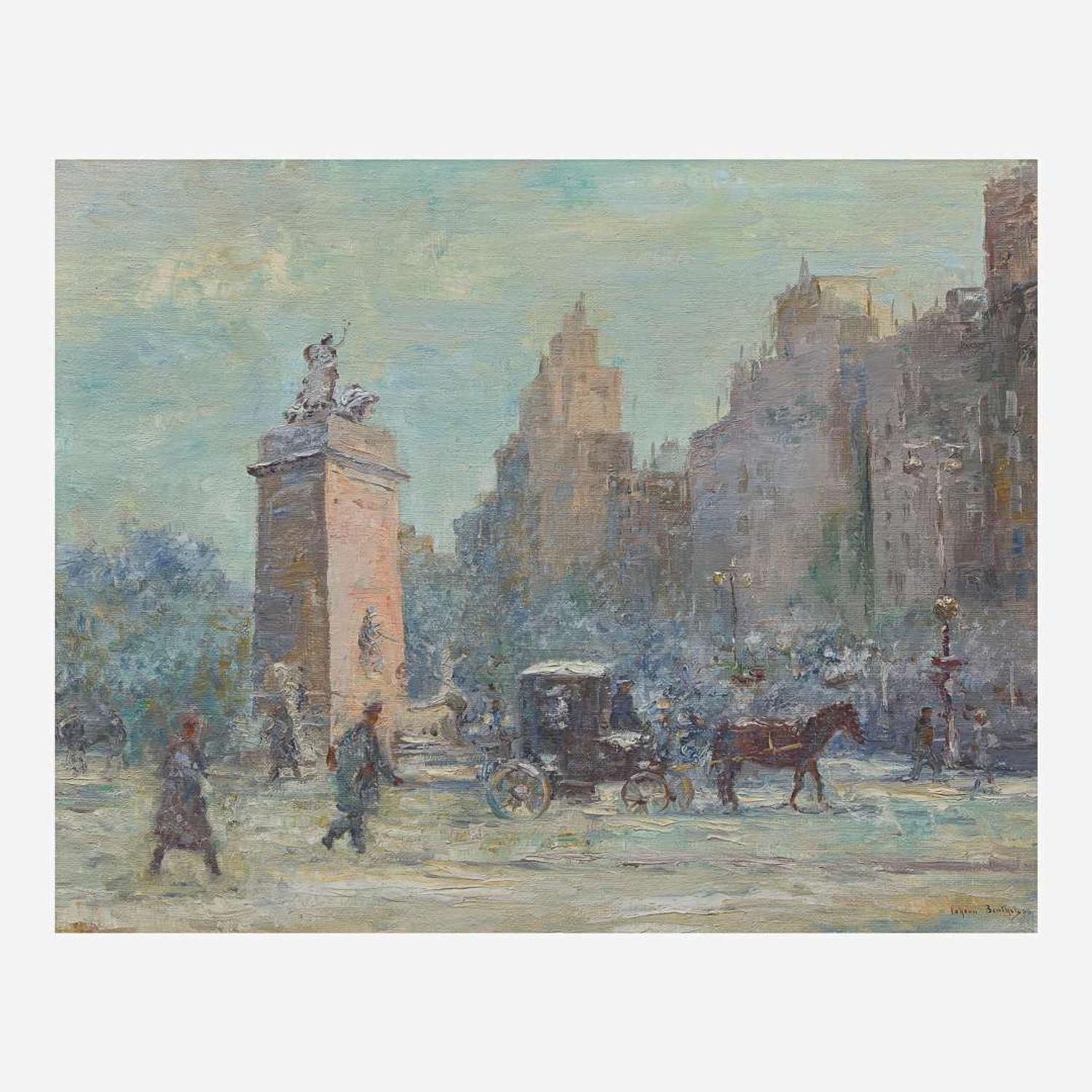 Johann Berthelsen (American, 1883-1972) Central Park