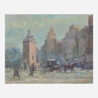 Johann Berthelsen (American, 1883-1972) Central Park