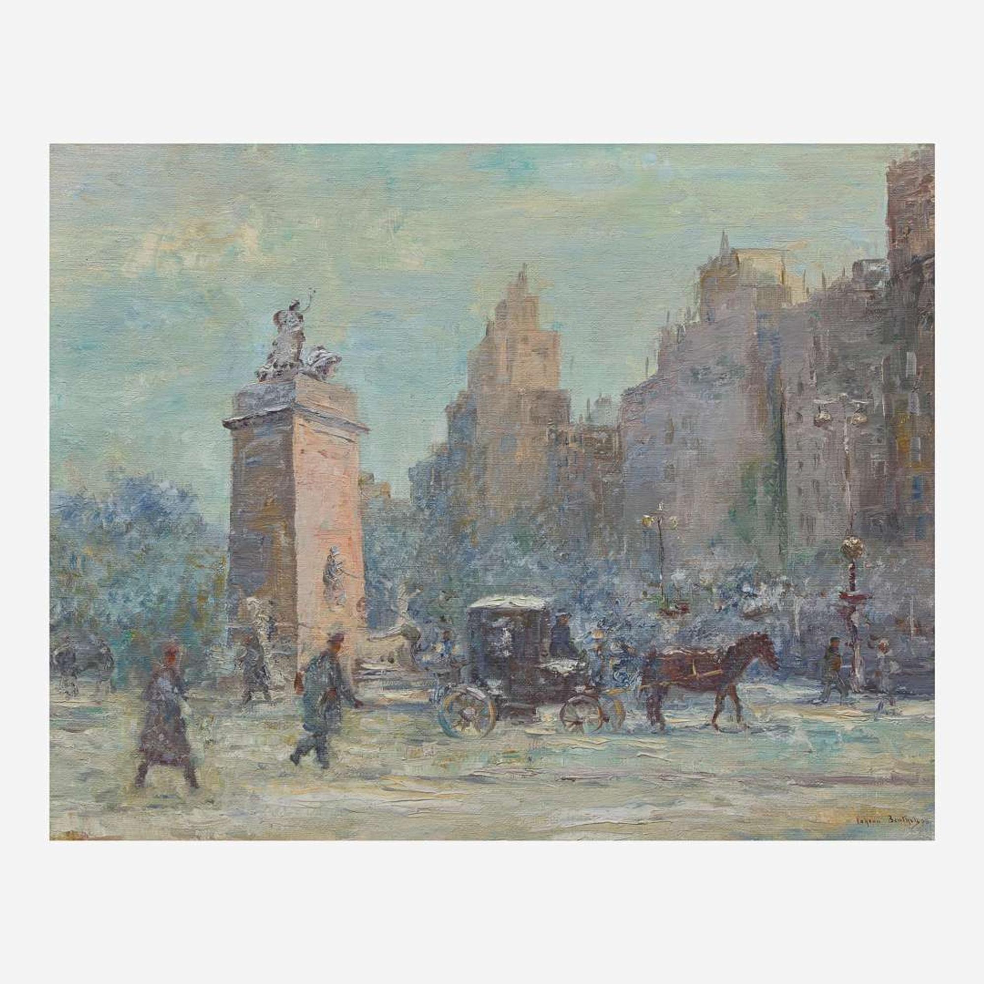 Johann Berthelsen (American, 1883-1972) Central Park