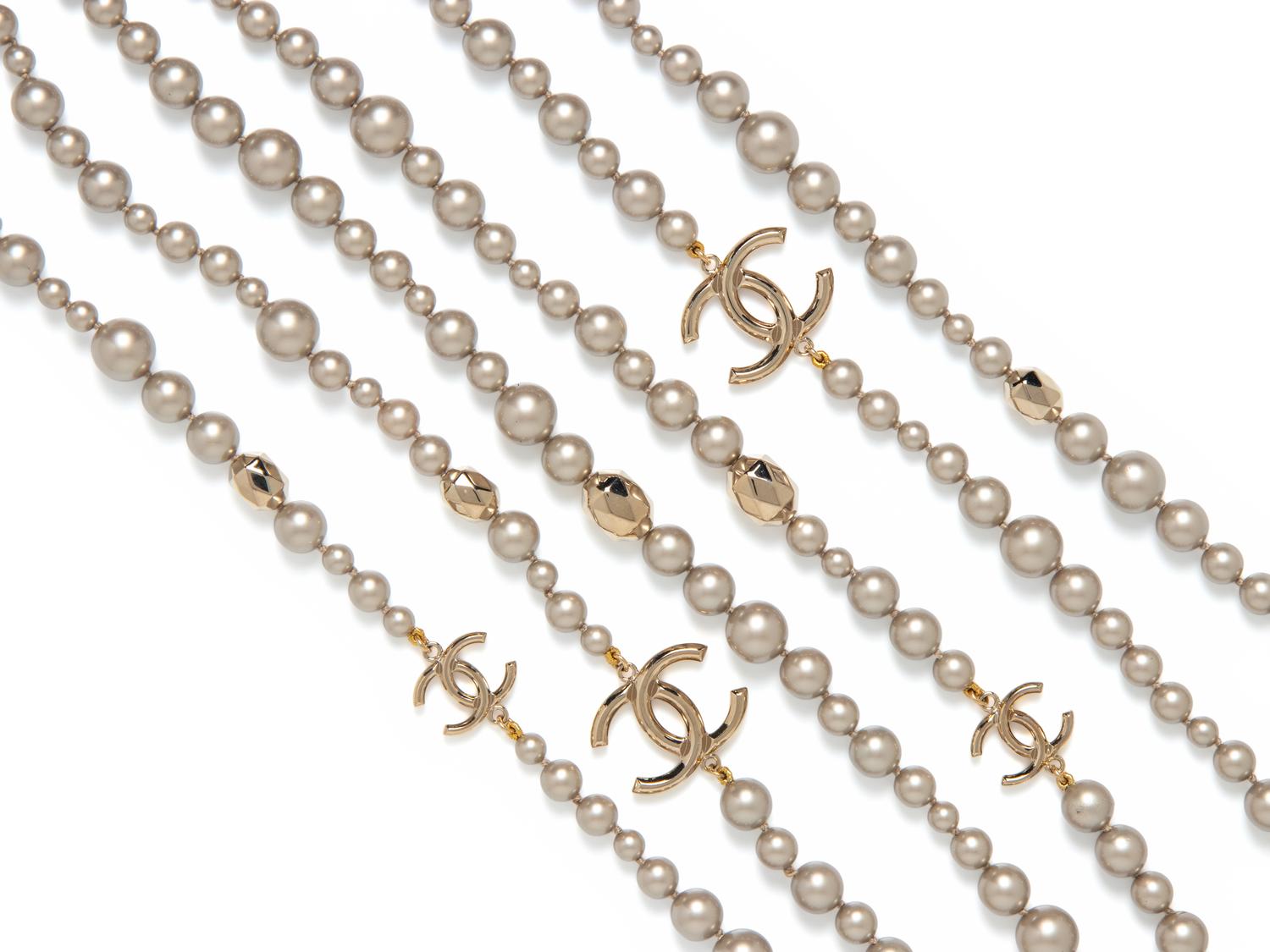 Chanel, Triple-Layered Gripoix Pearl Sautoir