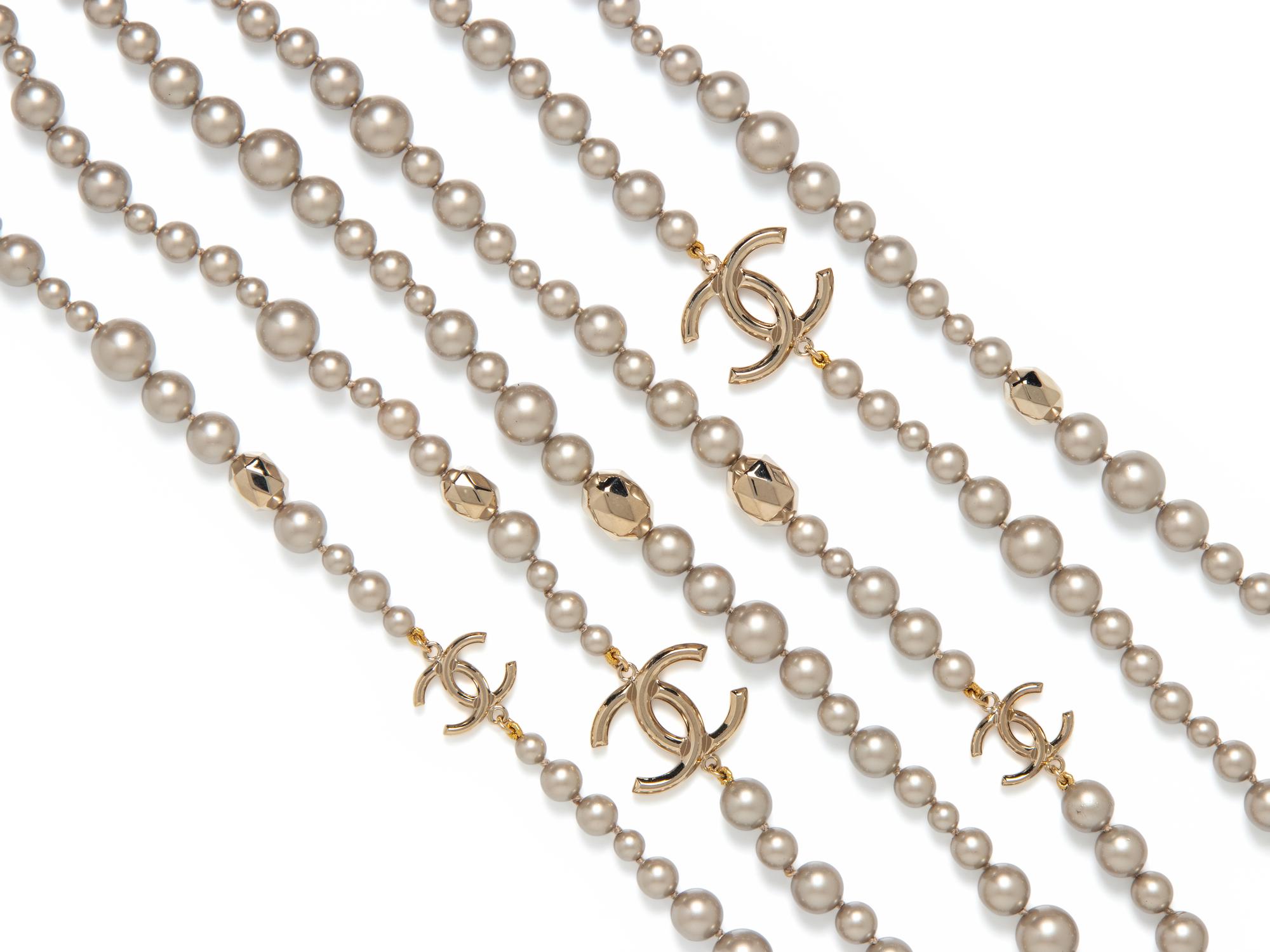 Chanel, Triple-Layered Gripoix Pearl Sautoir