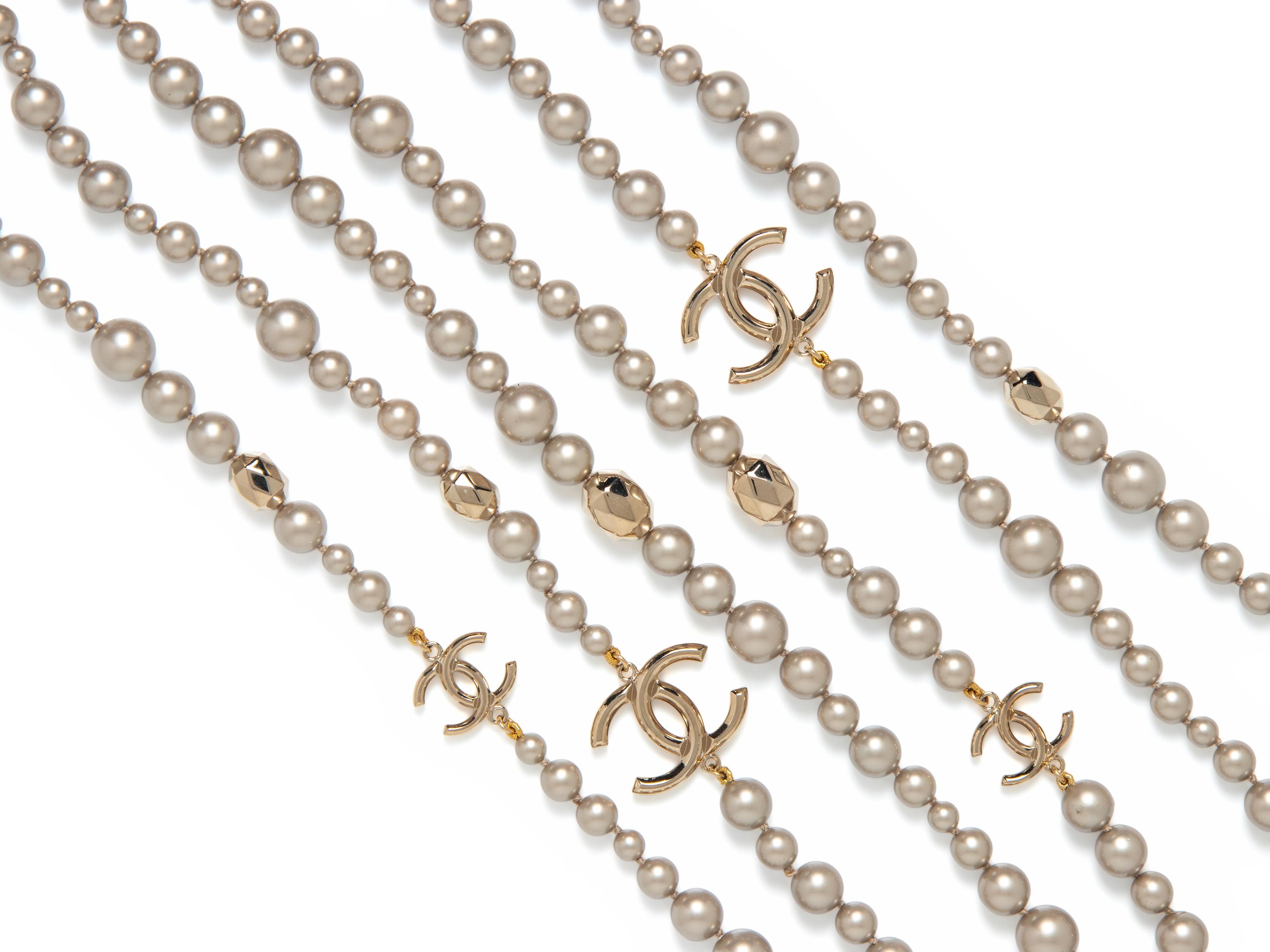 Chanel, Triple-Layered Gripoix Pearl Sautoir