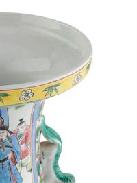 A Chinese Export Famille Rose Porcelain Vase