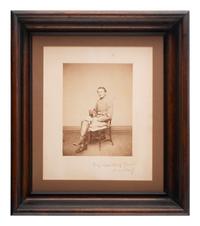 [CIVIL WAR]. MOSBY, John Singleton (1833-1916). Signed large format albumen photograph ("Jno. S. Mosby"). Baltimore, MD: Bendann Brothers, ca 1864 or after.