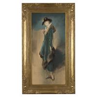 Everett Shinn (American, 1876-1953) — Bonnie Glass , 1915
