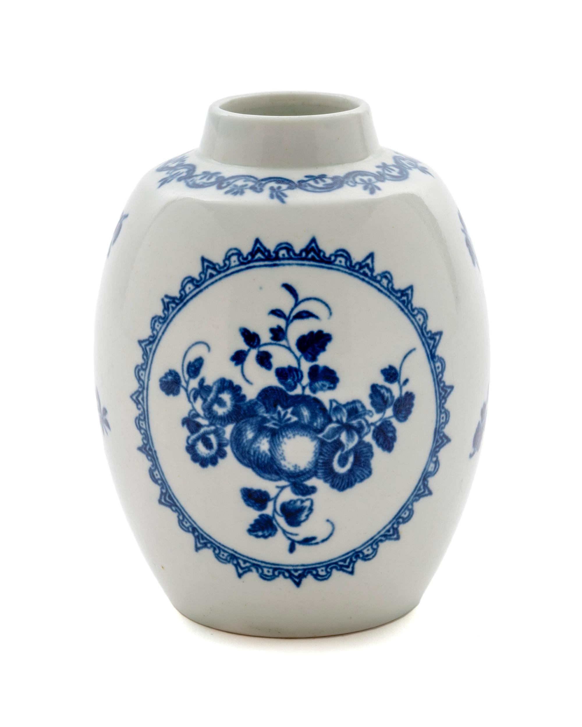 A Worcester Porcelain Tea Caddy — 1765