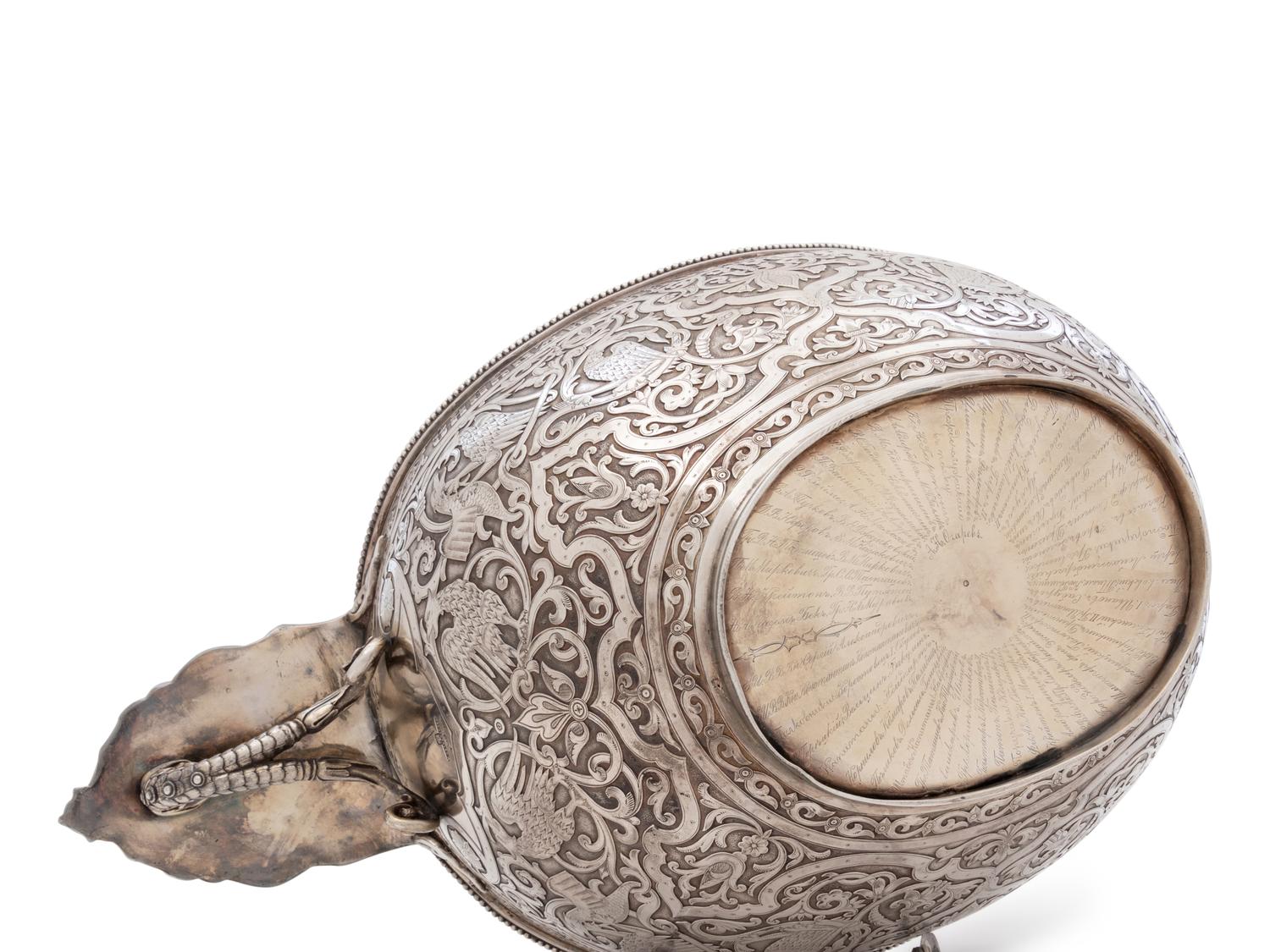 A Large Russian Silver Presentation Kovsh