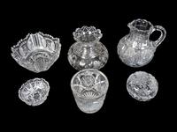 Six American Cut-Glass Table Articles — 19TH/20TH CENTURY
