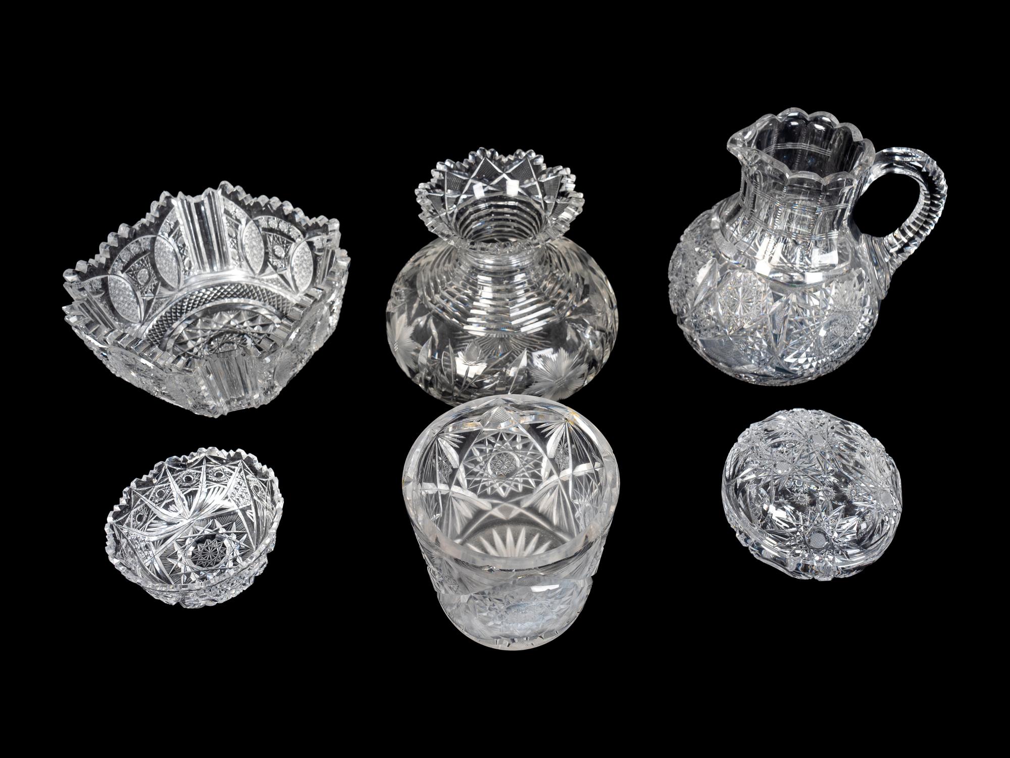 Six American Cut-Glass Table Articles — 19TH/20TH CENTURY