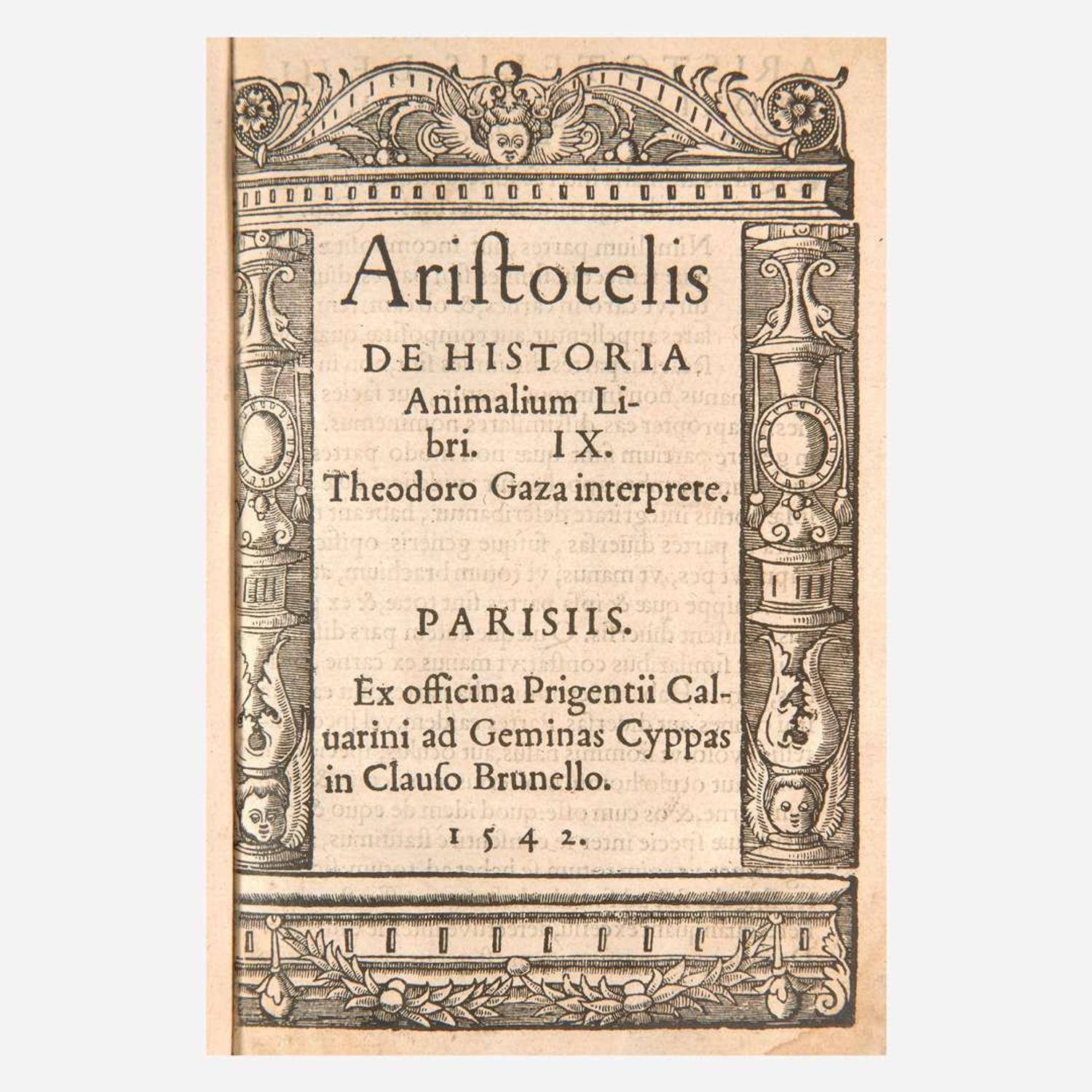 [Early Printing] [Aristotle] Group of 4 Works by Aristotle