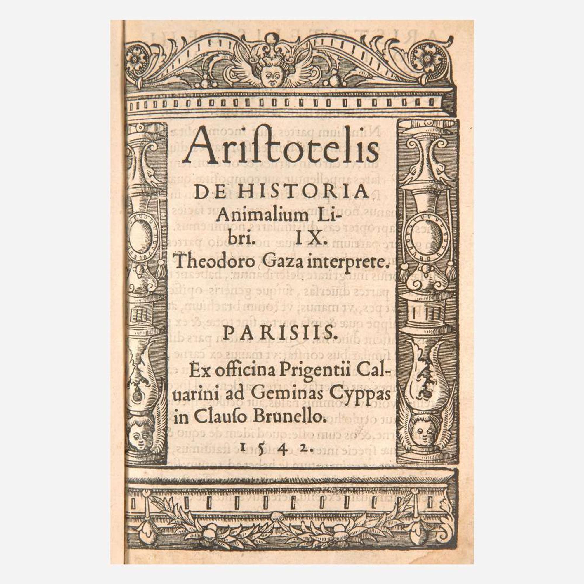 [Early Printing] [Aristotle] Group of 4 Works by Aristotle