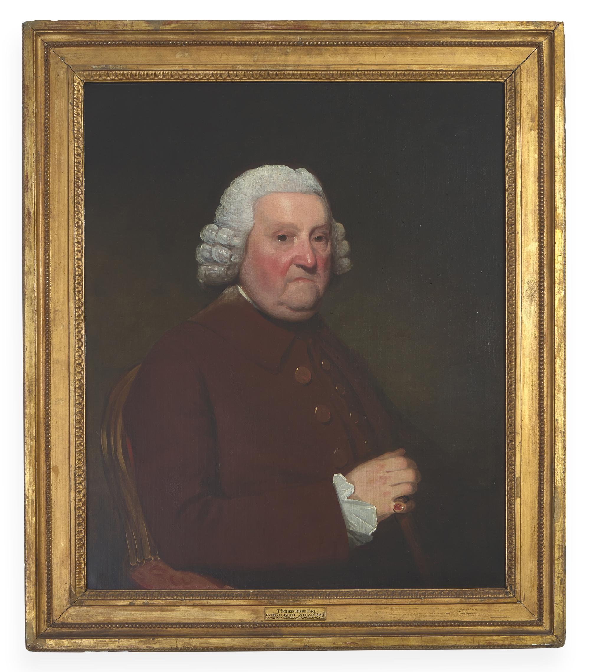 Gilbert Stuart (British- American, 1755–1828), Portrait of Thomas Bisse, Esq. (1710-c. 1810) , Circa 1785