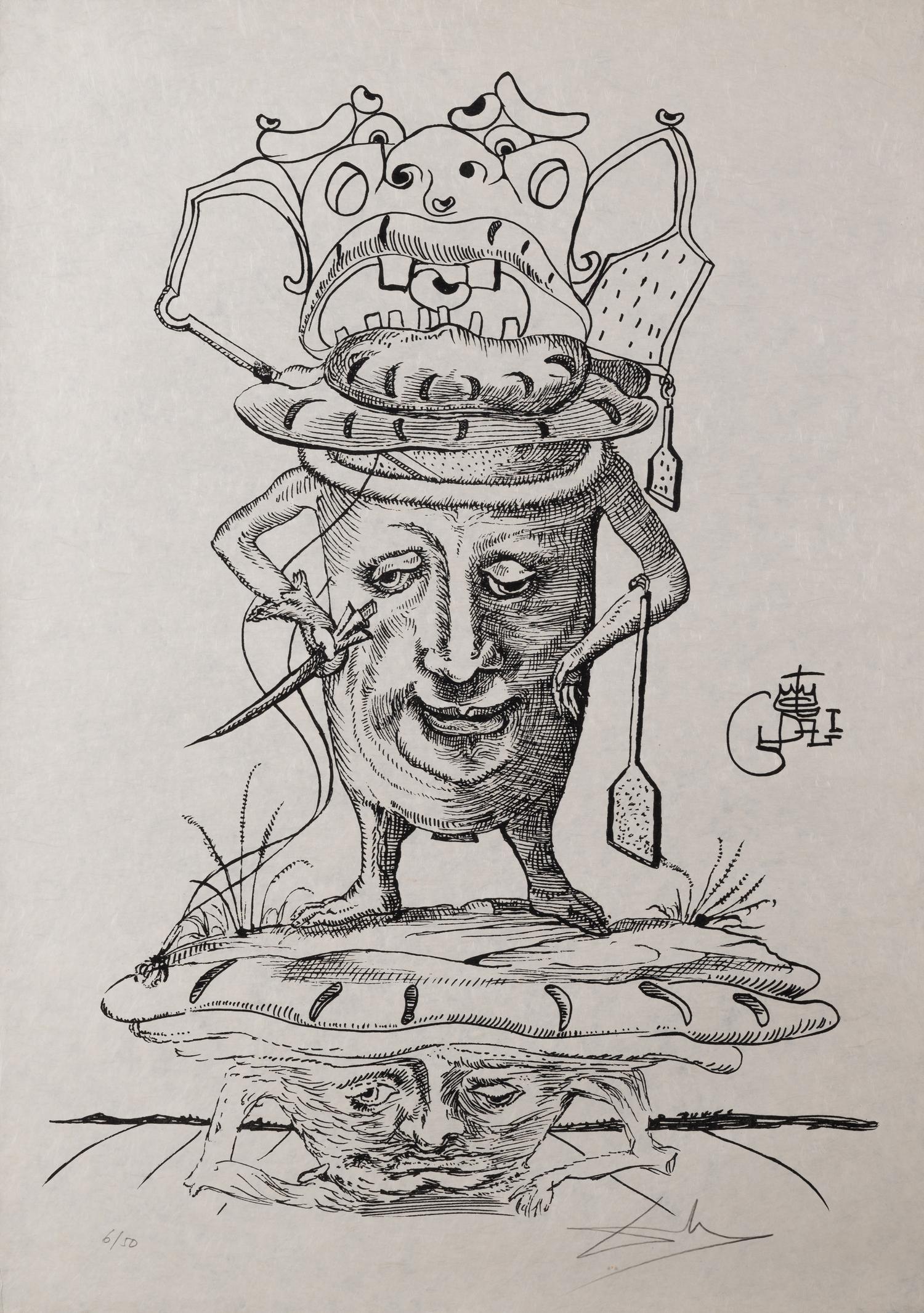 One plate from Les Songes Drôlatiques de Pantagruel