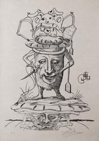 One plate from Les Songes Drôlatiques de Pantagruel