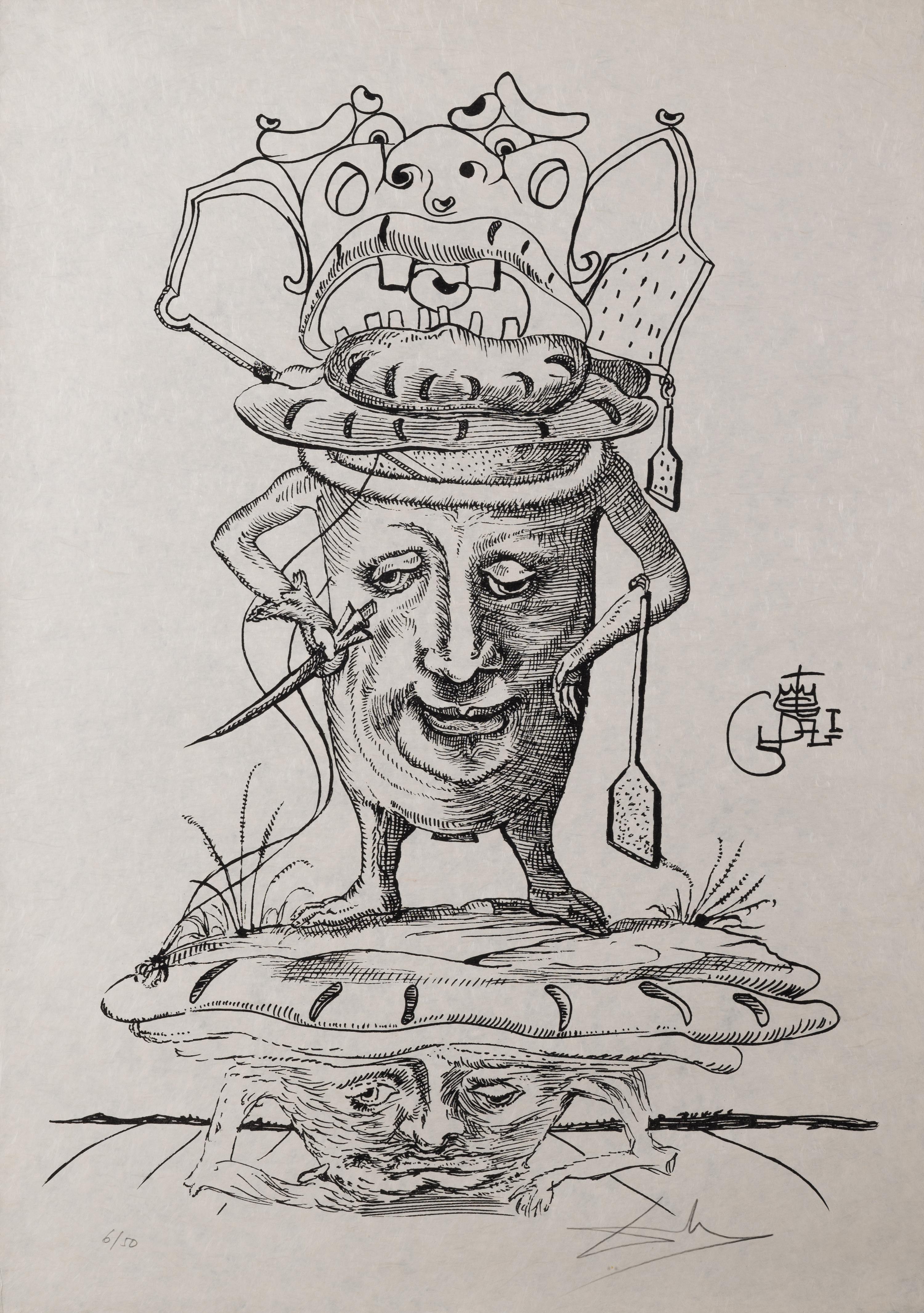 One plate from Les Songes Drôlatiques de Pantagruel