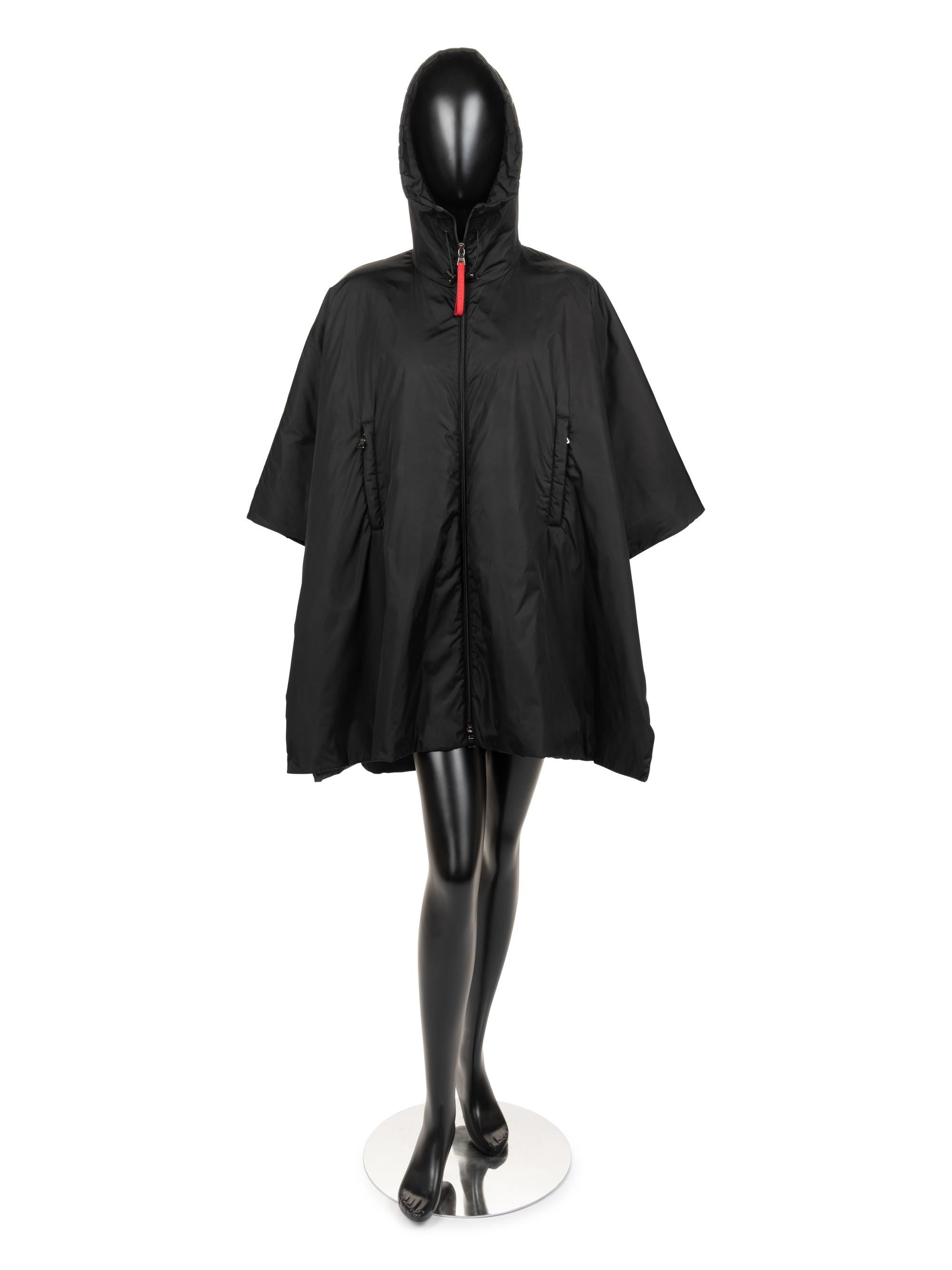 Prada Hooded Zip-front Poncho, 1990-2000s