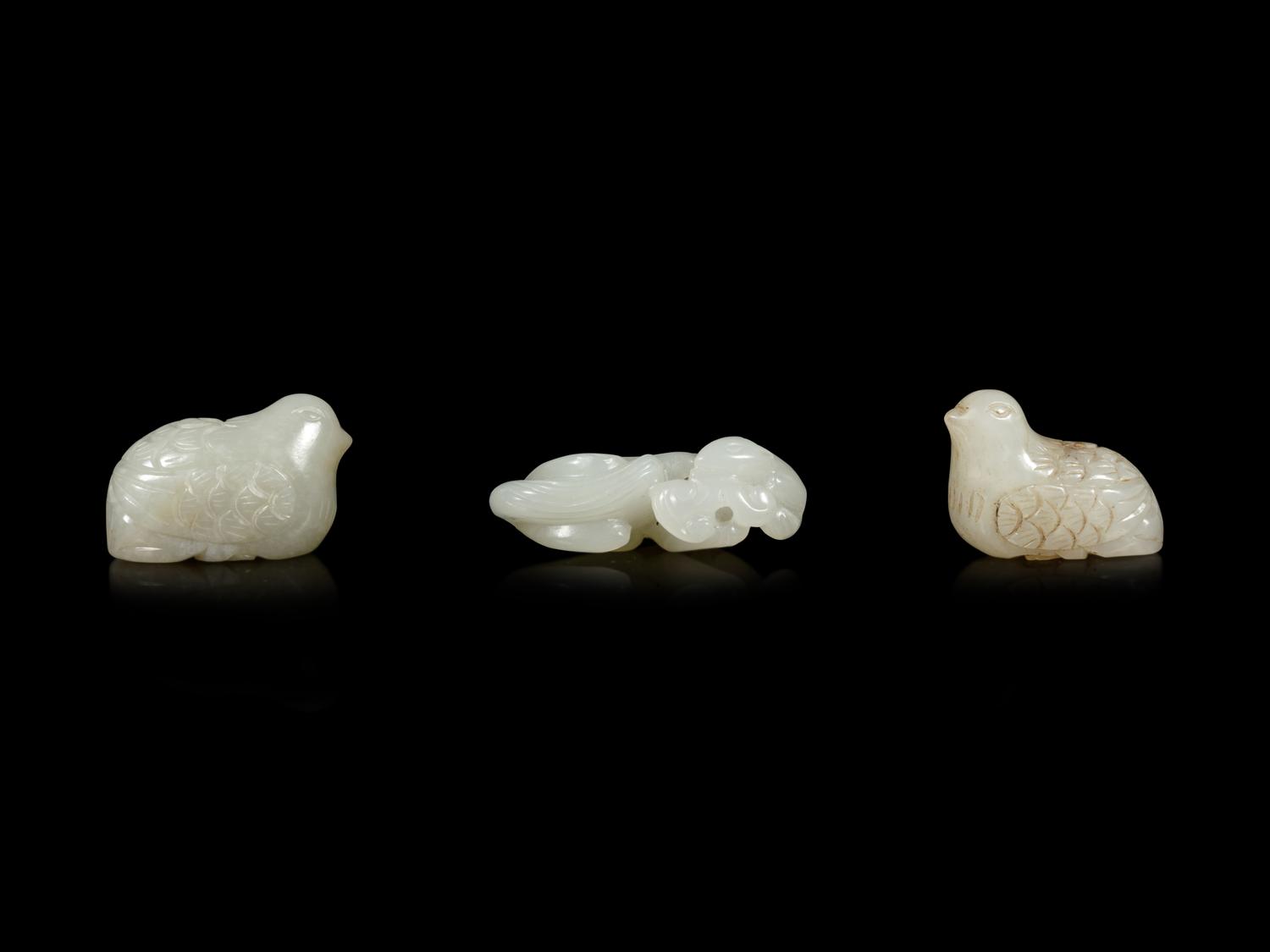 Three Chinese Jade Carvings