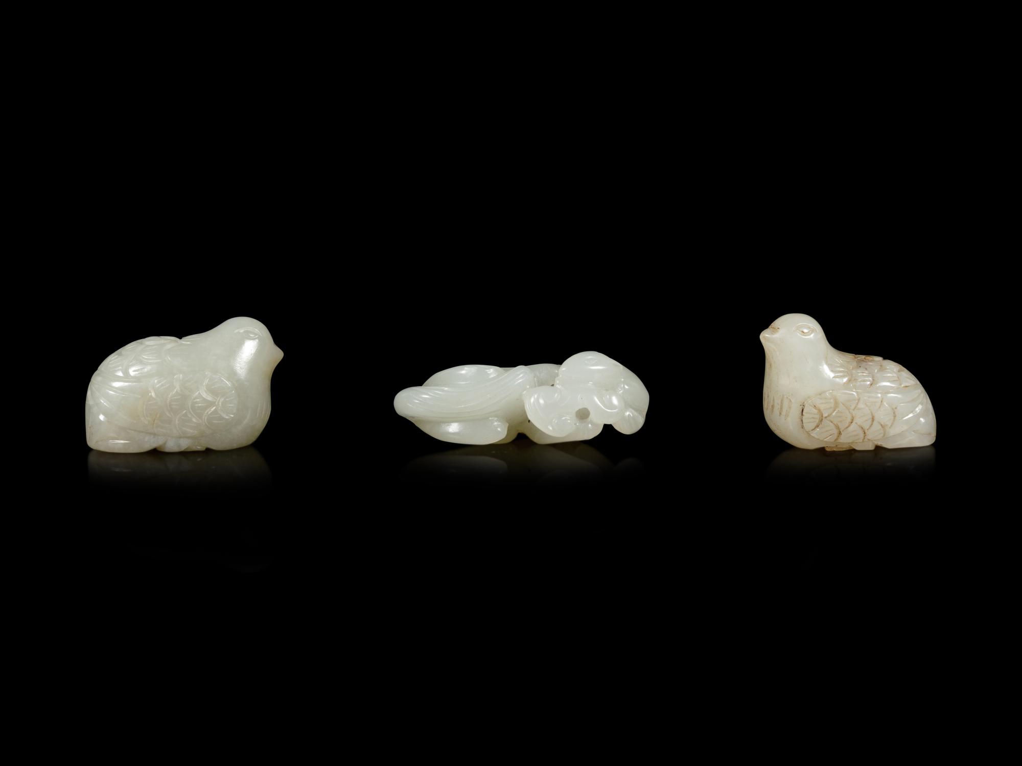 Three Chinese Jade Carvings