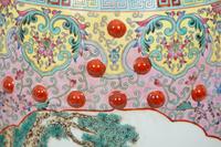 A Chinese Export Enameled Porcelain Garden Seat