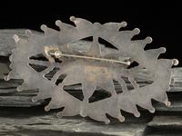 Large Statement Zuni Silver and Turquoise Cluster Pin / Brooch