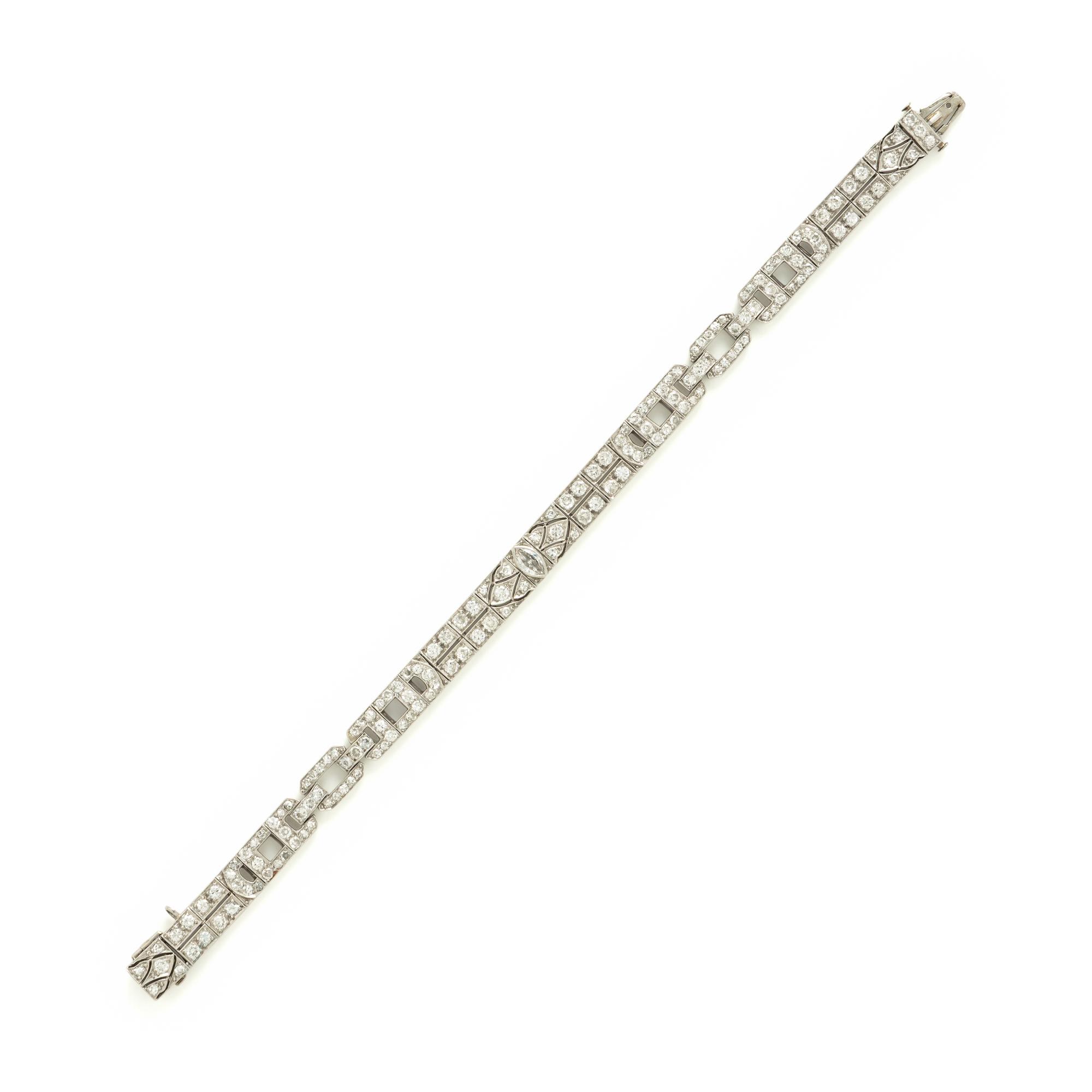 Art Deco, Diamond and Platinum Bracelet