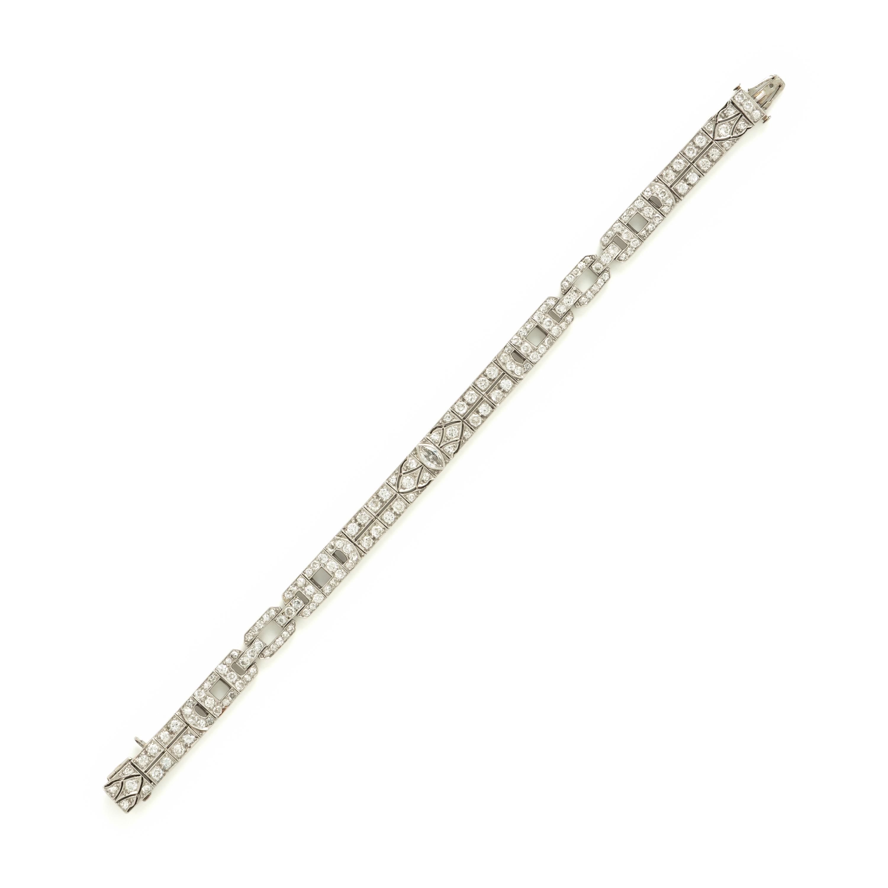 Art Deco, Diamond and Platinum Bracelet