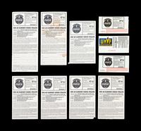 A Collection of 10 Chicago Bulls Michael Jordan Last Dance Era 1995-96 Regular Season and Playoff Tickets and Stubs,
