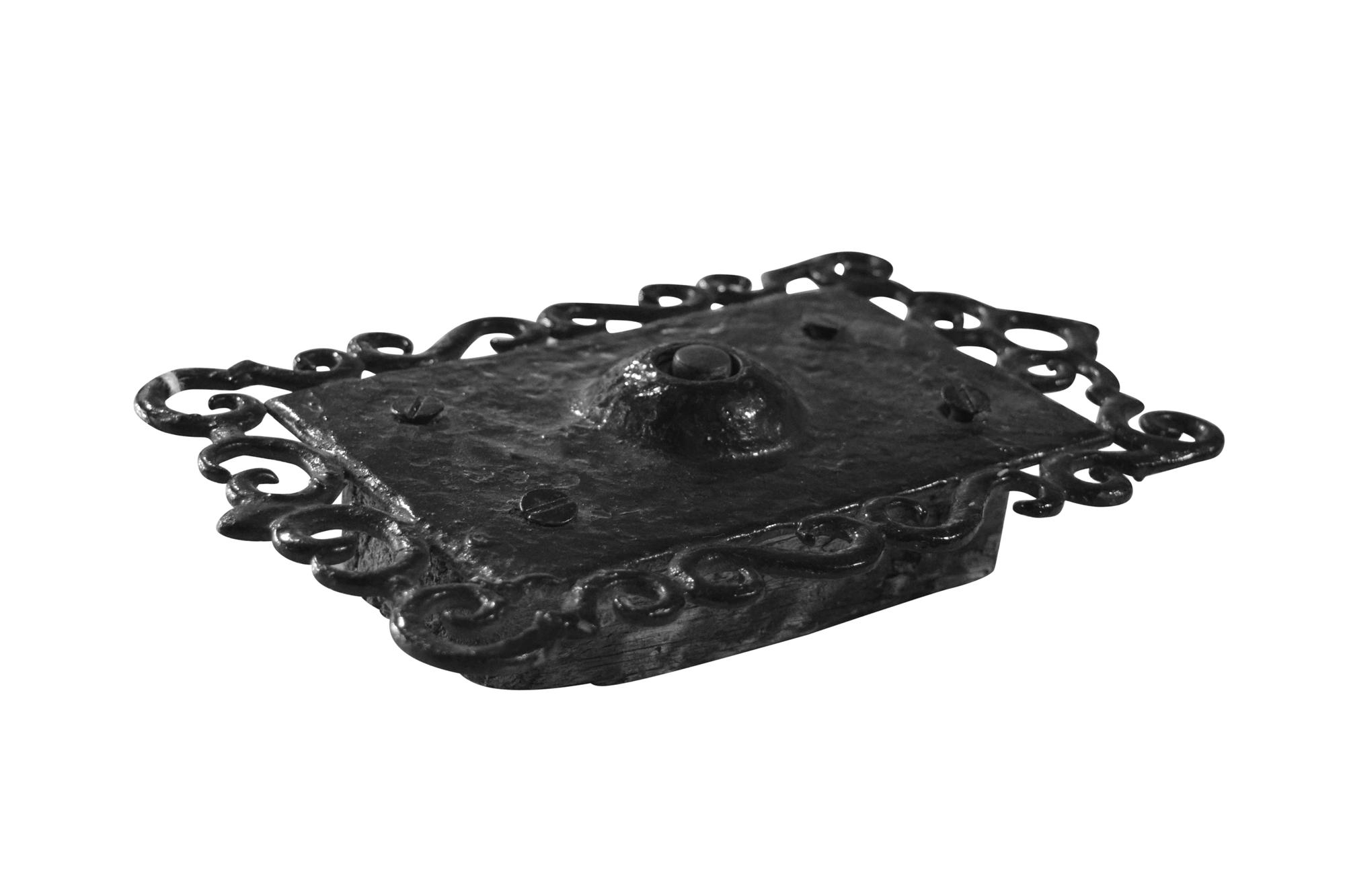 A Wrought Iron Door Bell Button 4.5" W x 1.25" D x 7.5" H, — Argentina, Circa 1900