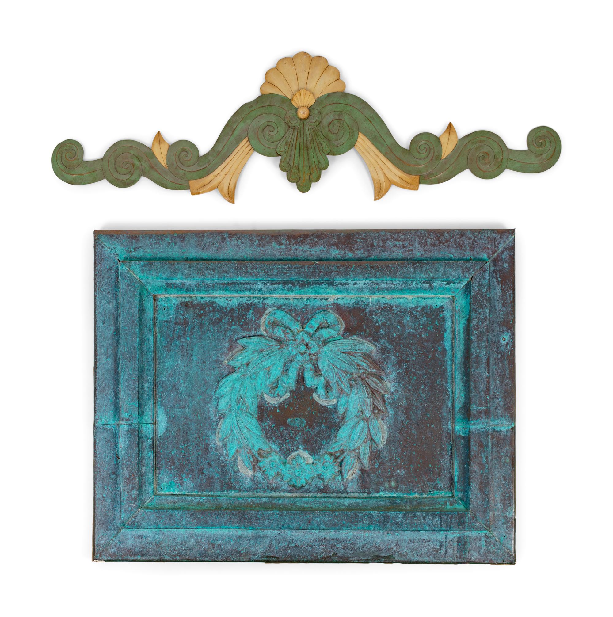 Two Neoclassical Style Copper Wall Mounts — 19TH/20TH CENTURY