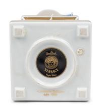 A Versace Carpe Diem Clock-Inset Porcelain Obelisk