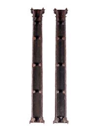 A Pair of Continental Bronze Columns