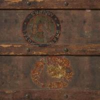 A Louis Vuitton Rayée Canvas Steamer Trunk Circa 1880