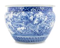 A Japanese Porcelain Jardinière