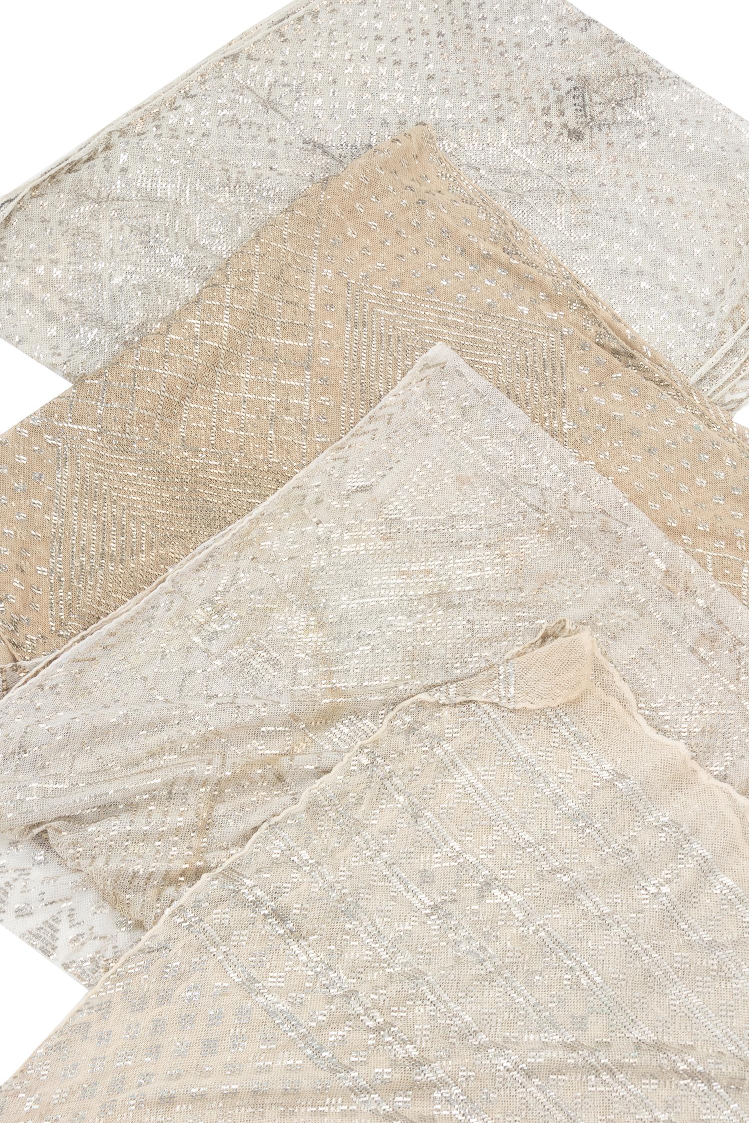 Four Egyptian Assuit Shawls