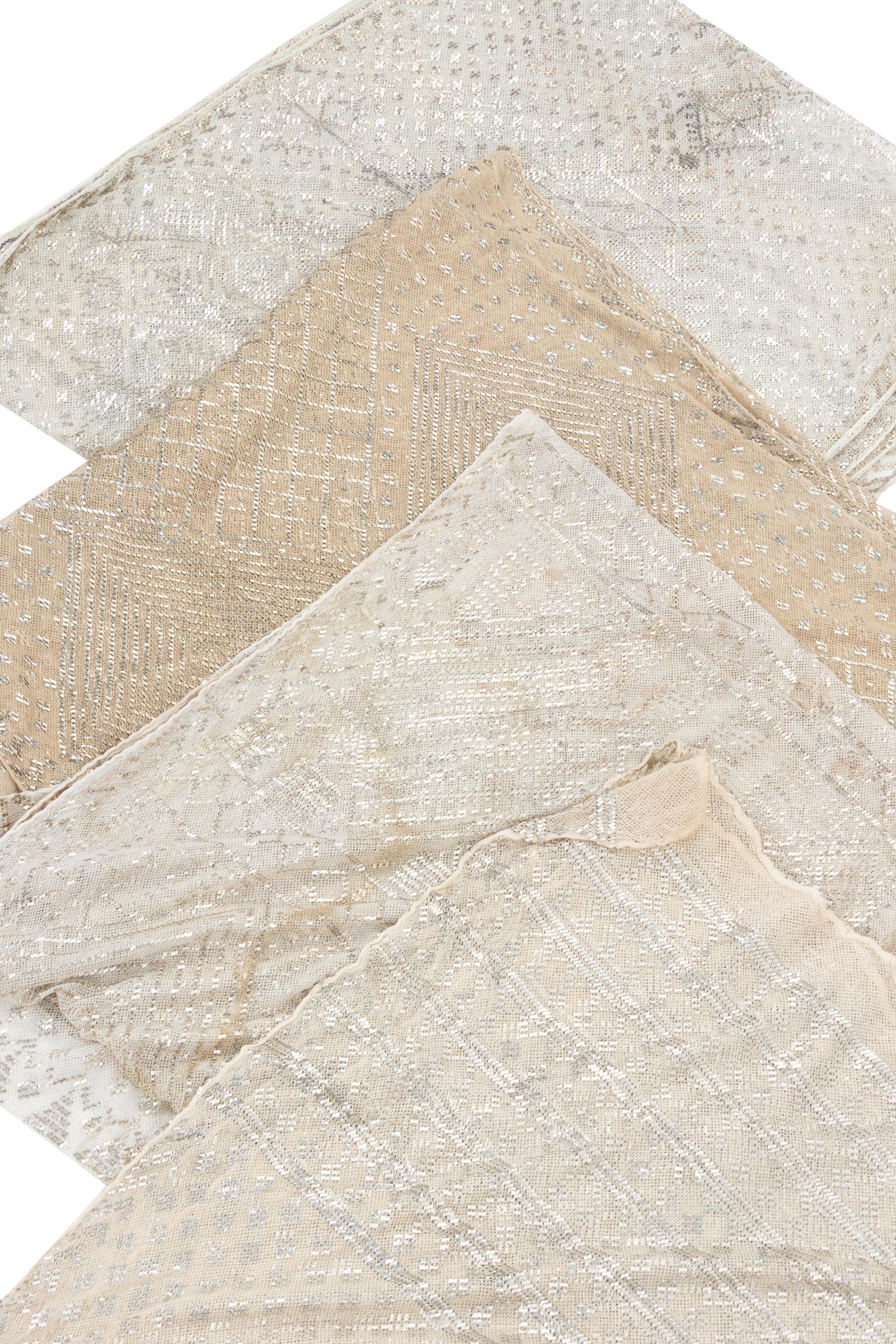 Four Egyptian Assuit Shawls